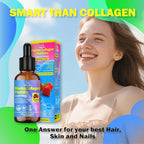 Marine Collagen Peptides Liquid Drops, Hydrolyzed Multi Type I & III Collagen w. Hyaluronic Acid Biotin Vitamin C for Joint, Skin, Hair & Nail, Liquid Marine Collagen High Absorption for Women Men
