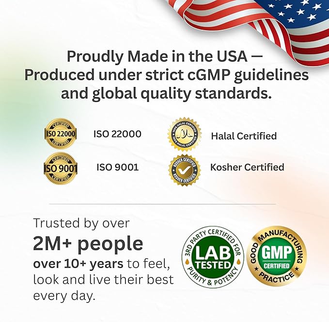 Turmeric Curcumin 95% Extract & Collagen Capsules - NEM Promotes Knee Comfort & Flexibility - Eggshell Membrane w Naturally Occurring Glucosamine Chondroitin Hyaluronic Acid- Made in USA