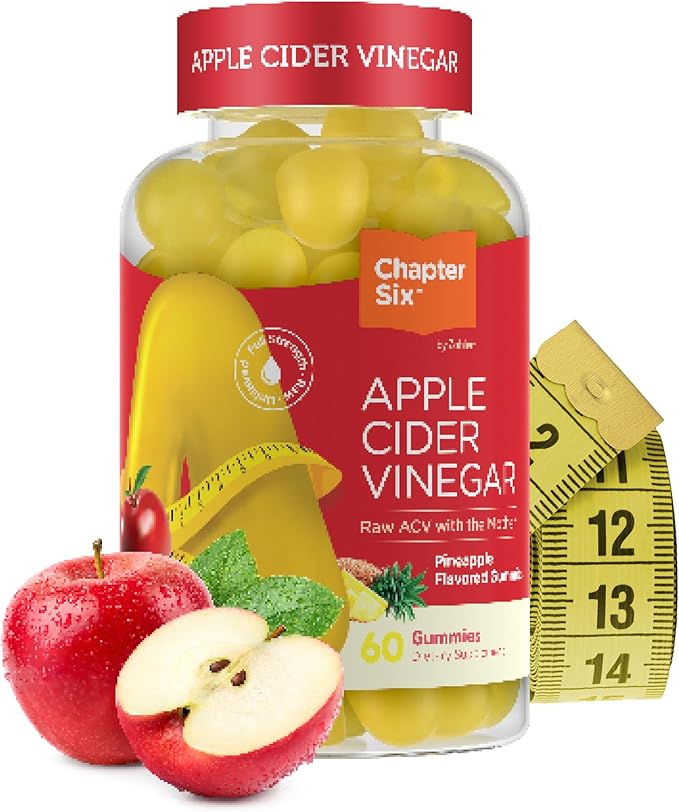 Zahler - Apple Cider Vinegar Gummies - Kosher & Delicious ACV for Women & Men - Detox Support & Cleanse - Gut Health & Metabolism Support - 60 Pineapple Flavored Gummies.