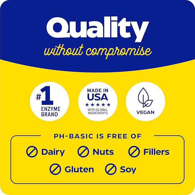 Enzymedica, pH-Basic, Includes Digestive Enzymes, Nutrients & Herbs, Supports Healthy Digestion & pH Balance, 90 Count