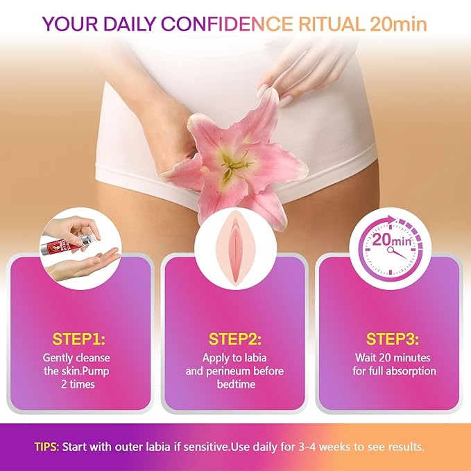Bioidentical Estriol Cream for Women Menopause Relief - Intimate Vaginal Moisturizing Peach Cream for Women - for Vaginal Dryness & Vulva Itch – 50g / 1.76 oz