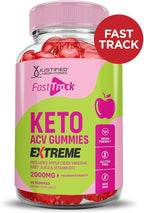 (2 Pack) Fast Track Keto ACV Gummies Extreme 2000MG Fasttrack Keto Gummies Apple Cider Vinegar Formulated with Pomegranate Beet Juice Powder B12 Vegan Non GMO 120 Gummys