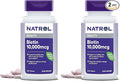Natrol Biotin 10000mcg, Supplement for Healthy Hair, Skin and Nails for Those Low in Biotin, Plus Energy Metabolism Support, 200 Tablets, Up to a 200 Day Supply,(Pack of 2)