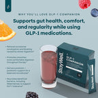 GLP-1 Constipation Support | Digestive, Gut Discomfort GLP Symptom Relief | Akkermansia, Probiotic, Prebiotic Microbiome Support for Digestive Balance, Regularity & Bloating Relief - Berry Citrus 15ct