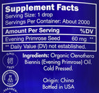 Zongle Therapeutics Organic, Evening Primrose Oil, Liquid – 100% Pure, Evening Primrose Oil, 4 OZ