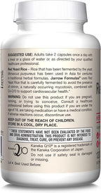 Jarrow Formulas Red Yeast Rice 1200 mg & CoQ10 100 mg Per Serving - 120 Veggie Caps, 60 Servings - Herbal Heart Health Dietary Supplement - Supports Cardiovascular & Cellular Health - Vegan