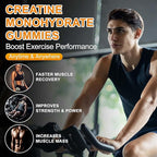 Creatine Monohydrate Gummies 5600mg for Men & Women, 120 CT Chewable Creatine Gummies for Muscle Support, Energy Boost, 5.6g of Creatine Monohydrate per Serving - Sugar Free, Vegan (Pineapple Flavor)