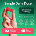 Purify Life Sugar-Free Berberine Gummies - with Ceylon Cinnamon, Milk Thistle & Apple Cider Vinegar - No More Capsules or Pills