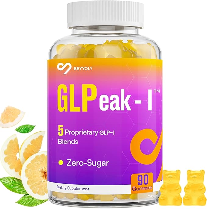 GLP-I Probiotic Gummy for Women and Men, 17-in-1 GLP-I Supplement with Akkermansia Probiotic, GLP-I Berberine Gummies, GLP-I Akkermansia Gummy, Yuzu Flavor, Zero-Sugar, 90 Gummies