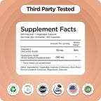 Pure Hyaluronic Acid Supplement 250mg with Vitamin C 50mg, 120 Vegan Capsules - Skin Hydration for Natural Glow, Hair, Nails, Bone & Joint Health Formula