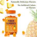 Sugar Free Fiber Gummies for Digestive Health – 100% Natural & Vegan, 4g Fibre per Serving, Gluten-Free,No Artificial Sweeteners,Supports Healthy Digestion Prebiotic Fiber Gummies,60 Counts / Bottle