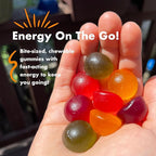 Bonk Breaker Energy Chews with Electrolytes, Orange Mango Guava, Easy to Chew Energy Gummies, 10 Pack