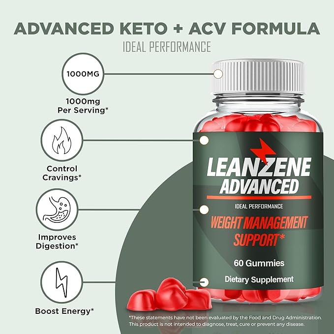 IDEAL PERFORMANCE Leanzene Gummies, Lean Zene Gummy Reviews (2 Pack)