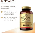 Solgar Melatonin 5 mg, 120 Nuggets - Helps Promote Relaxation & Rest - Clinically Studied Melatonin - Vegan, Gluten Free, Dairy Free, Kosher - 120 Servings