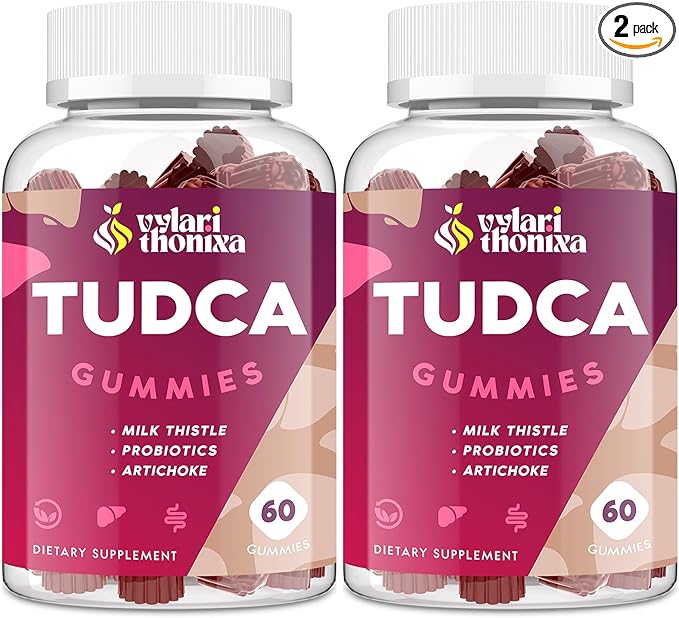 Premium TUDCA Bile Salts Gummies - 2000mg High Potency Liver Support Supplement, Liver Detox & Repair with Milk Thistle, Artichoke, Probiotics - Vegan, 60 Servings