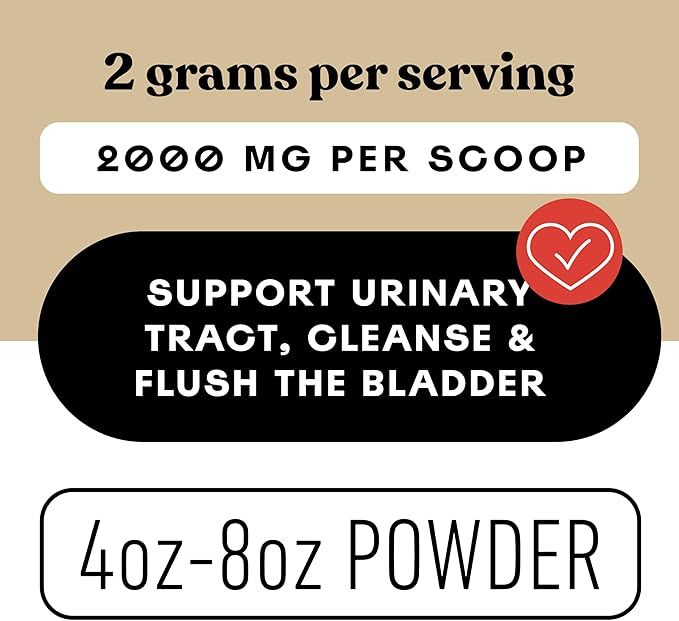 D Mannose Powder Supplement 4oz - D Mannose for UTI Support, Pure D-Mannose Powder for Bladder Urinary Tract Health, Easy Mix Concentrate, No Fillers, Non GMO Gluten Free, Kosher Certified Made USA