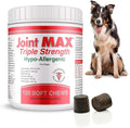 Triple Strength Hypo-Allergenic Soft Chews for Dogs - Hip and Joint Support Supplement with Glucosamine, Chondroitin, & MSM - Made in The USA - 120 Soft Chews