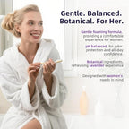 Feminine Foam Wash - pH Balanced Intimate Cleanser with Prebiotic Agave, Peony & Aloe. Soothing Odor Control & Daily Freshness for Sensitive Skin. Lavender Scent, 5 fl oz