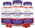 Justified Laboratories Quick Shred Keto ACV Gummies Advanced Formula 1000MG Apple Cider Vinegar Gummies with Pomegranate Beet Juice Powder & B12 Vegan, Non-GMO 180 Gummys