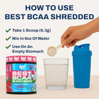BPI Sports Best BCAA Shredded - Caffeine Free Thermogenic Recovery Drink, Lean Muscle Building BCAA Powder For Women and Men, Preworkout BCAAs Amino Acids Drink- Watermelon ICE - 25 Servings