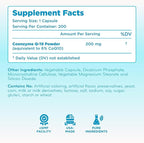 Quick Absorption CoQ10 200mg - Coenzyme Q10 200mg Potent Antioxidant for Heart Energy and Aging Support - High Stability CoQ10 Ubiquinone Capsules - Made in a cGMP US Lab (400 Servings)