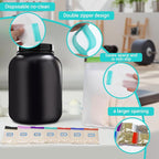 Supplement Travel Container, Travel Containers for Powder Supplements Include 28 Reusable Powder Packets, 3 Large Zip Bags, BPA-Free Protein Powder Container to go for Workout, Fitness