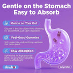 duwhot Glycine Gummies, 3g(3000 mg) Glycine Supplements for Sleep, Detox, Relax, Nerve Support, Blueberry Flavor, Sugar-Free, Vegan, Non-GMO, Gluten-Free, 120 Ct.