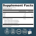 Advanced Collagen Complex Powder – VERISOL®, FORTIBONE®, & FORTIGEL® for Hair, Skin, Bone & Joint Support – Clinically Studied Ingredients – Grass-Fed Hydrolyzed Collagen Peptides – 30 Servings