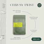 Luxmi Estates Organic Lemon Ginger Root Tea for Digestion & Immunity | Caffeine Free | 50 Biodegradable Teabags (50 cups)
