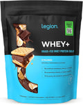 LEGION Whey+ Protein Whey Isolate from Grass Fed Cows (Smores, 30 Servings) - Whey Protein Isolate Low Calorie, Non-GMO, Sugar Free, Lactose and Gluten Free, All Natural Protein Powder for Men & Women