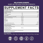 Melatonin Gummies 10mg 20mg for Adults, Melatonin 10 mg per Gummy with Ashwagandha, Magnesium Glycinate, GABA, L-theanine, Valerian Root and Lemon Balm, Rest Support Supplement, Grape Flavor, 60 Cts