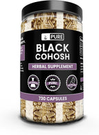 Pure Original Ingredients Black Cohosh (730 Capsules) No Magnesium Or Rice Fillers, Always Pure, Lab Verified