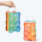 Cheerland Candyland Party Bags Gummy Candy Bear Decorations Party Favor Bag Supplies Treat Bags for Christmas Treat Kids Birthday Gift Bag Baby Shower Dessert for Colorful Bear Decoration 8 Pcs