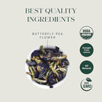 Luxmi Estates Blue Pea Flower Herbal Infusion 25 gm Tin, 0.88 Oz | 25 Cups | Rich in Natural Antioxidants