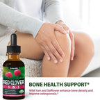 Red Clover Extract Menopause Support Drops for Women Health Balance, Dong Quai & Black Cohosh Supplement Tincture for Hot Flashes Relief, Bone Health Support w/Wild Yam. 2oz