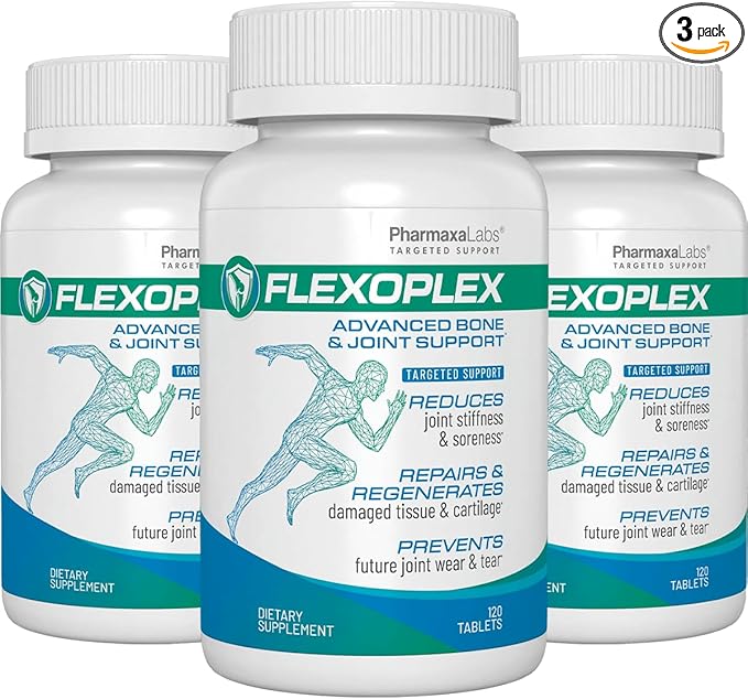 Advanced Bone & Joint Support Supplement | Promotes Healthy Joint Function & Relief from Joint Discomfort | Enhance Cartilage Flexibility & Range of Motion - 120 Count (Pack of 3)