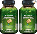 Irwin Naturals EstroPause Menopause & Women’s Health Support – 80 Liquid Soft-Gels – Gentle Hormonal Balance Formula - 2 Pack