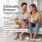 terrasil Clotrimazole Antifungal Cream, Relief for Fungal Yeast Infections, Jock Itch, Athletes Foot, Ringworm for Men & Women, Clinically Proven Treatment of Skin Fungus. FSA - HSA Eligible (0.5oz)