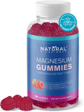 Magnesium Gummies for Adults - High Potency Magnesium Supplement, Sugar-Free High Absorption Magnesium, Easy to Chew, No Sweeteners, Vegan Anti-Stress Gummies, for Sleep & Relaxation, 90 Gummies