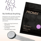 ProMix Nutrition Pre-Workout Powder, Cherry Lime - Maximize Focus & Performance - Helps Muscle Gain, Endurance - Vitamin B12, Caffeine, Beta-Alanine & L-Tyrsosine - 30 Servings (Pack of 1)