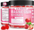 Magnesium Glycinate Gummies 400 mg with Ashwagandha,Magnesium Malate & L-Theanine for Women Men & Kids Adults,Chewable Complex Supplements for Sleep,Calm,Nerves,Heart,Muscles,90 Count