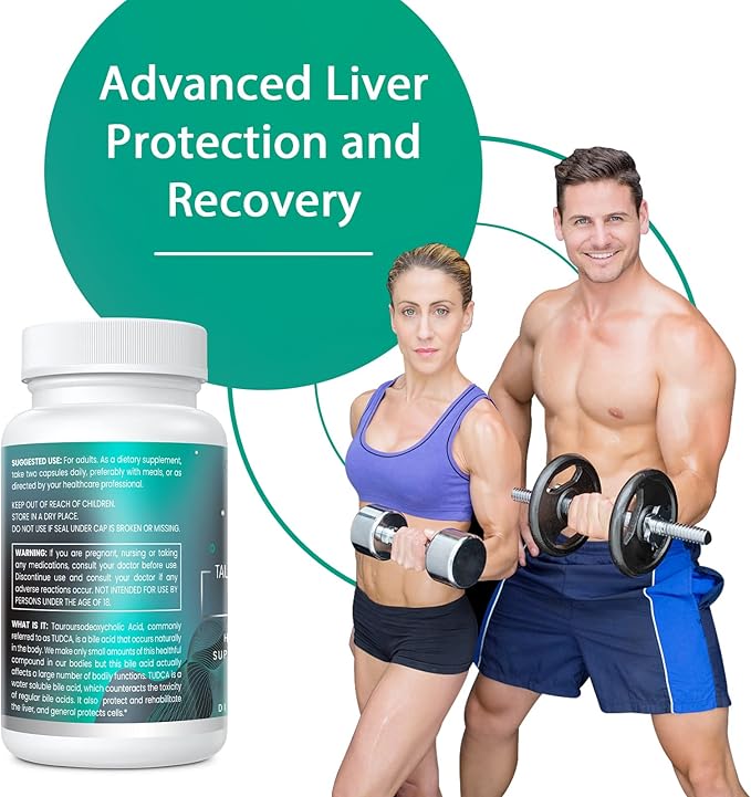 TUDCA 1100mg-Liver Support Supplement for Detox Cleanse, Water-Soluble Bile Salts with Strong Bitter Taste, 120 Vegan Capsules,Non-GMO,Gluten-Free
