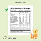 Amazon Brand - Mama Bear Organic Kids Multivitamin Gummies, Berry, Cherry & Orange, 60 Count, 1 Month Supply (Packaging May Vary)