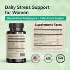 VINATURA Cortisol Supplements for Women - Cortisol Detox and Management - Adrenal Support, Stress Support, 60 Vegan Capsules