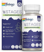 SOLARAY Postmenopause her Life Stages - Post Menopause Supplements for Women with Resveratrol - Vegan and Made Without Hormones - 60-Day Guarantee - Vegan, Lab Verified - 30 Servings, 60 VegCaps