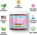 Clean Nutra Kids Focus Gummies with L-Theanine, Ginkgo Biloba, Omega-3 Fish Oil, L-Tyrosine, Vitamin B6, B12 – 60 Count, Clean Label, Non-GMO, Vegan-Friendly SmartyPop Formula for Kids Support