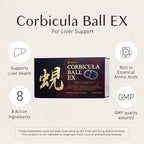 Umeken Corbicula Ball EX, for Liver Support, Rich in Essential Amino Acids, Vitamins & Minerals, Milk Thistle Supplement, Propolis and Broccoli Extract, Daily Dose, Box of 60 Packets, Pack of 2