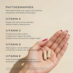Phytoceramides Ceramide Skin Hydration Restore Beauty Health Supplement, Hyaluronic Acid Alternative Pills w/Multivitamins A, C, D, E, Anti Aging Wrinkle Support Super Vegan 30 Capsules for Women Men