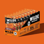 WILDE Buffalo Protein Chips, Thin and Crispy, High Protein, Keto Friendly, Made with Real Ingredients, 1.34oz Bags (Pack of 8)