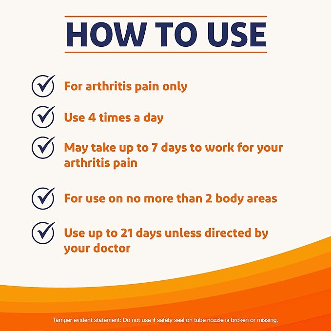 Voltaren Arthritis Pain Gel for Powerful Topical Arthritis Pain Relief with Diclofenac - NEW Easy Open Cap - 100 g x 2